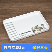 (Damaged and reissued) melamine tray tea tray European thick rectangular household water Cup Pot Tea Tray storage tray