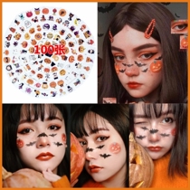Halloween tattoo stickers children cartoon dress kindergarten ghost festival decoration party cosplay vampire wound