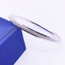Aegean jewelry platinum town shop pt950 bracelet platinum car flower frosted womens dark button open concubine bracelet
