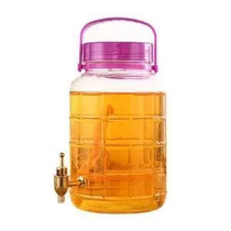 Glass wine tank 10 kg 20 kg jug household empty wine jar Glass thickened wine jar faucet water nozzle sealed jar