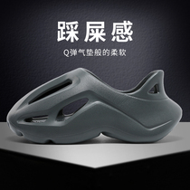 Net Red Blasting slippers male damp outside wearing dongle shoes Coconut Sports Outdoor Non-slip Wear for mens cool slippers Summer