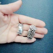 (Antique Home) deposit 925 sterling silver owl Italy does not return