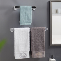 Toilet hanging on glass towel rack non-perforated toilet top toilet small size bathroom shelf