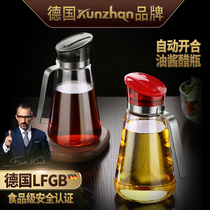 German kunzhan oil bottle oil tank Pot Kitchen household soy sauce vinegar seasoning bottle glass leak proof vinaigrette storage European style
