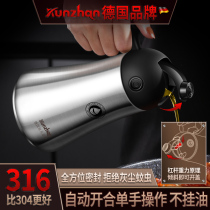 316 stainless steel oil pot automatic opening and closing oil bottle household kitchen soy sauce vinegar seasoning tank without hanging oil edible oil