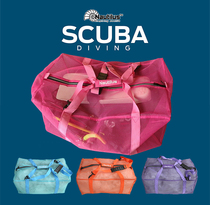 Nautilus multi-color diving net bag scuba diving equipment flippers mesh bag BCD regulator storage bag