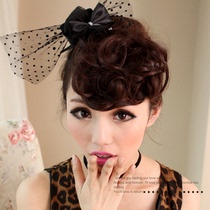 Fluffy no trace fake bangs big roll Liu Hai film wig fashion curly hair roll Liu Hai film wig hair piece