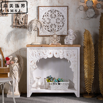 French home retro fireplace cabinet to make old porch carved lockers living room hostel villa display props table