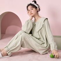 Mojiao pajamas spring and autumn women sweet cotton long sleeve 2021 New cute Joker style home suit