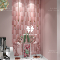 Butterfly tile Foshan peacock feather Net red tile pink hand-made brick kitchen toilet tile background wall tile