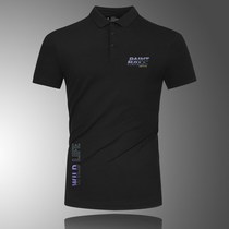 Polo shirt mens lapel summer fashion brand high-end mens t-shirt short-sleeved cotton slim Korean version of the trend half-sleeve top