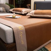 High-end Ice Silk Cool Mat Fujii Mat Summer Mat summer mat Three sets Bed Gasawara Student Dorm Room Double Single Mat FOLDABLE