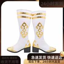 Mongolian dance dancing shoes womens high heel dance shoes white folk dance shoes children Tibetan dance boots