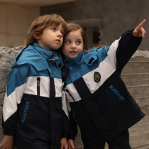 School uniform set Primary School kindergarten Garden clothes autumn and winter clothes British style children Spring and Autumn class clothes Blue assault clothes