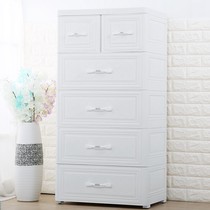 High-end 5-layer storage cabinet childrens finishing cabinet drawer chest European plastic baby wardrobe lockers