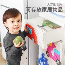 Thick large drawer storage cabinet baby baby childrens wardrobe plastic multi-layer finishing intelligence toy cabinet
