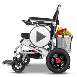 Official direct Ainsnbot electric wheelchair intelligent fully automatic folding light small elderly paralysis scooter
