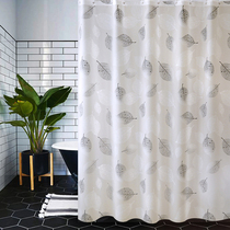 Bathroom curtain Bathroom curtain thickened mildew proof shower curtain cloth Bath cover Shower partition waterproof curtain Bath curtain Bathroom