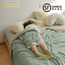 TOUCH MISS knitted cotton children summer quilt washable A type of geranium cotton soft air conditioner by single double quilt