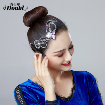 Dan Bo Luo Latin Dance Hair Accessories Stage Competition Headwear Professional Adult Childrens Performance Headwear Diamond floral headdress Accessories