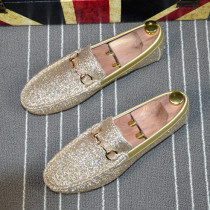 Fast Hand Red People Net Red High Ditian You The Same Mens Shoes Spirit Society Little Guy Wave Men Bright Pieces Bean Bean Shoes