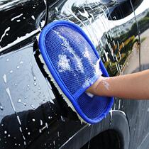 Imitation wool polished waxed gloves Carwash gloves Double face gloves for cleaning tools Wholesale