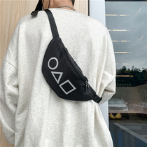 ins tide cards skew satchel mens day street tide pockets womens sports section large capacity casual minimalist single shoulder bag