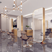 Net red hair mirror Full-length mirror wall-by-wall single-sided mirror Simple light luxury stainless steel barbershop special double-sided hair cut mirror