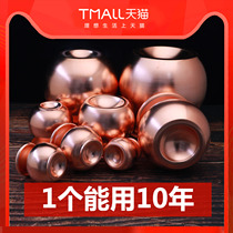 Special small air extraction tank household vacuum tank large copper tank hot pot pure copper copper copper Chinese medicine beauty salon special tank for dampness