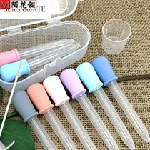 Baby feeder food grade silicone baby anti-choking PP Straw with scale experimental dropper children feeding water artifact