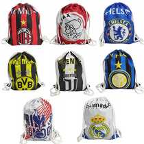 Juventus Paris Ronaldo football surrounding fans supplies training equipment double shoulder straps drawstring backpack pocket Manchester United