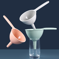 Multi-purpose funnel plastic funnel kitchen household alcohol filter sub-pack with handle long neck oil leak