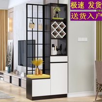 Door entrance gallery cabinet shoe cabinet integrated entrance hall partition cabinet simple modern small apartment living room screen decoration cabinet