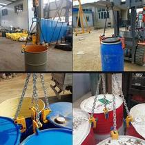 Forklift lifting pliers Die forging alloy steel four hooks Custom oil bucket lifting artifact Industrial lifting Chemical bucket Outdoor hook 
