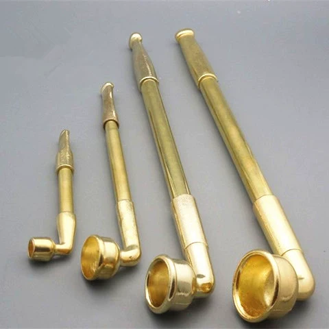 Латунная креативная металлическая старомодная курительная трубка