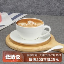 Porcelain art air European coffee cup and saucer Simple thickened ceramic pull flower coffee cup Cappuccino fancy Mocha cup and saucer