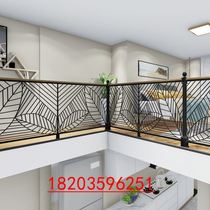 Light stainless steel fall wrought iron balcony post to pole household railing housing Ningbo bay window fence Wrought iron stairs