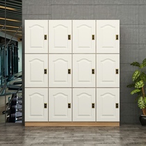 Wooden Staff Cabinet Gymnasium Yoga Hall Closet Bath Center Natatorium Locker Barber Shop Storage Cabinet