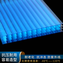  Four-layer hollow PC sunshine board Transparent endurance board lighting greenhouse canopy Anti-droplet coating sunshine room glass roof