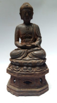  Antique old ironware Tieguanyin Buddha Statue Iron Buddha Antique miscellaneous cast iron crafts