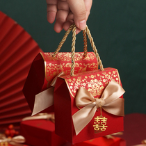 Wedding candy box 2021 new wedding candy gift box wedding candy box packaging empty box Chinese portable sugar bag