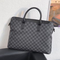 To Zumbra Da Europe Station Genuine Leather Hand Briefcase Files Computer Bag Light Business Trip Single Shoulder Bag Inclined Cross