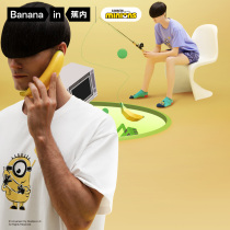Banana X little yellow joint proud banana couple pajamas female pure cotton can wear home clothes Male cartoon breathable suit