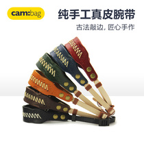 cam-bag Micro Single hand Wristband Genuine Leather Mirrorless camera Sony A7 Nikon z7 Canon M6 Fuji X100t Hand rope
