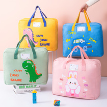 Kindergarten quilt storage bag quilt quilt quilt storage bag hand clothes luggage moving bag XL