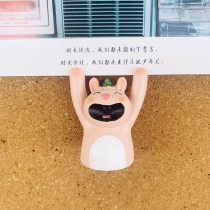 1 Not hurt photo pushpin creative vegetable head rabbit holding postcard New felt cork wall decoration nail