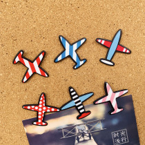 6 Multi-Color aircraft creative pushpins love shadow decoration map message notes Cork photo wall nail