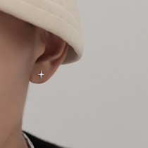 Silver studs mens earrings mens trendy simple mens single only new ear piercing boys mini small ear stick star earrings