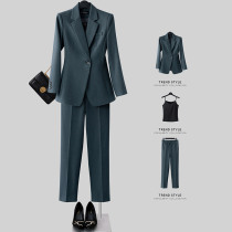 Blazer women Spring and Autumn High sense 2021 new fashion high end professional dress college students small suit suit suit