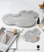Easygood irregular mirror acrylic tray home decoration aromatherapy ornaments base Cup cushion shooting props